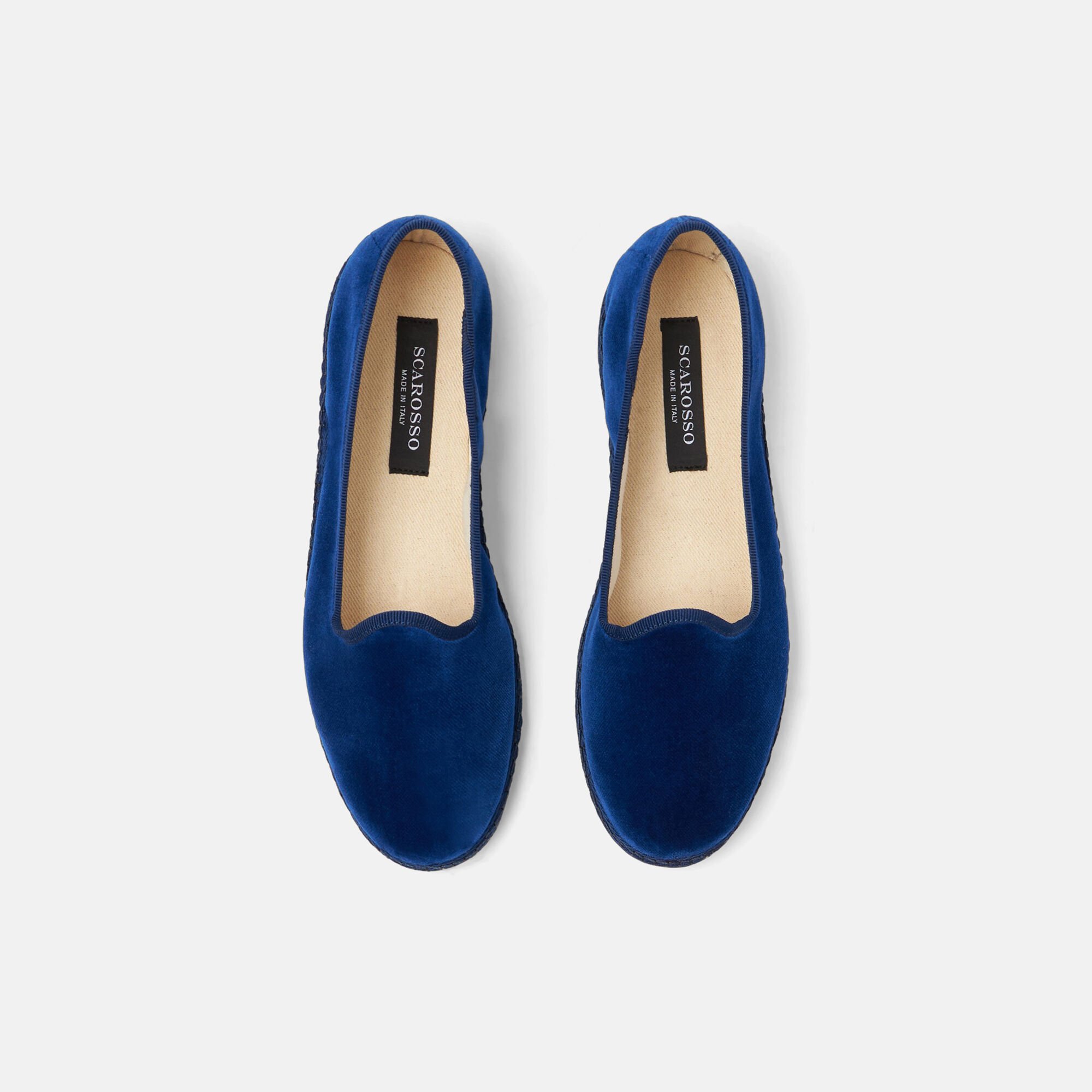 Scarosso Valentina Blau Samt Blau - Samt VALENTINASLIP