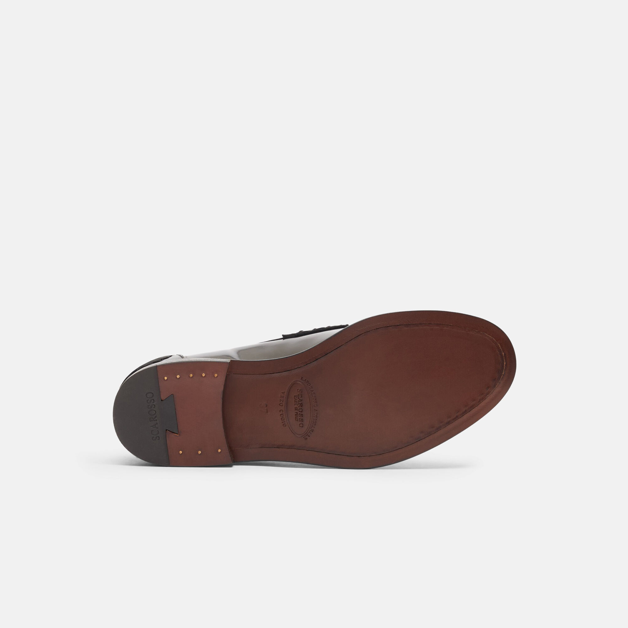Scarosso Ralphine Black Bright Black - Brushed Calf RALPHINELOAF