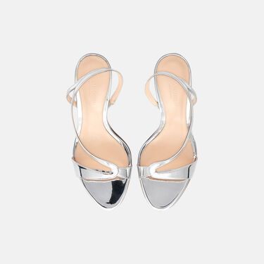 Scarosso Paula Silver Silver - Metal PAULASAND