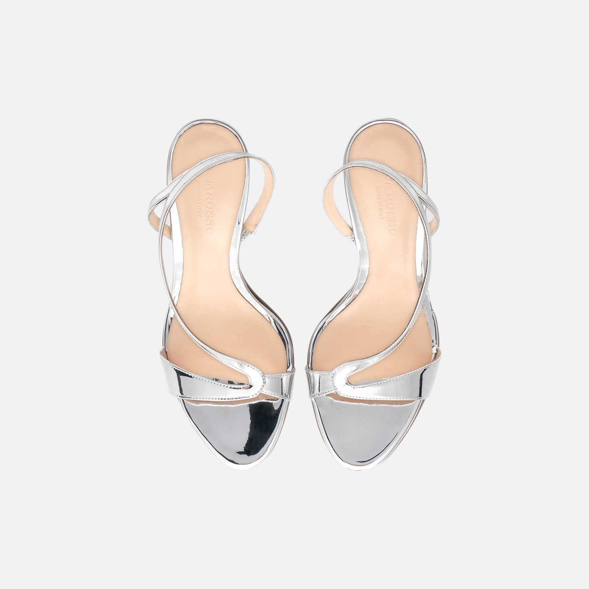 Scarosso Paula Silver Silver - Metal PAULASAND