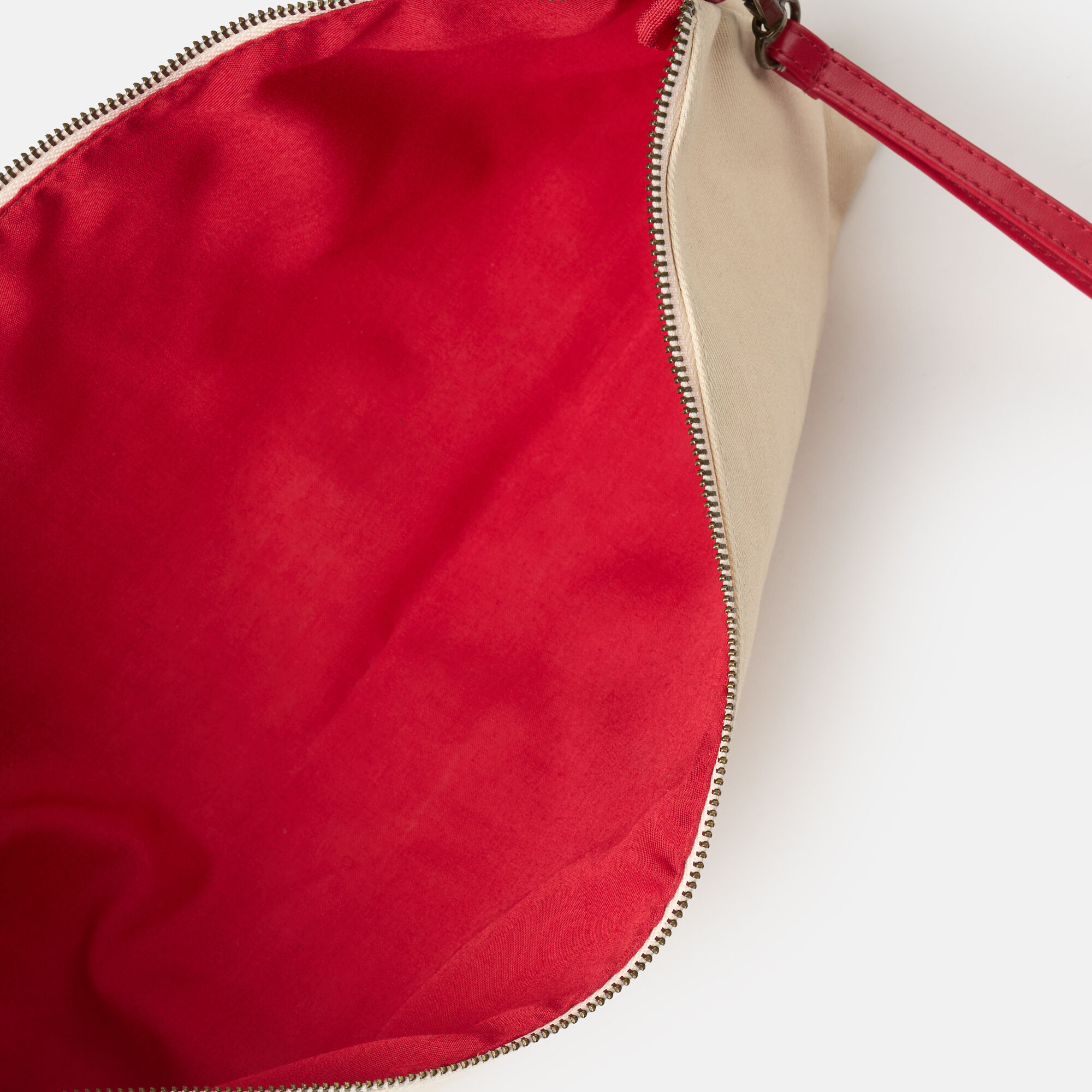 Pouch Ecrù Scarosso: Ecrù - Cotton Pouch Ecrù Scarosso: Ecrù - Cotton POUCHTBAG