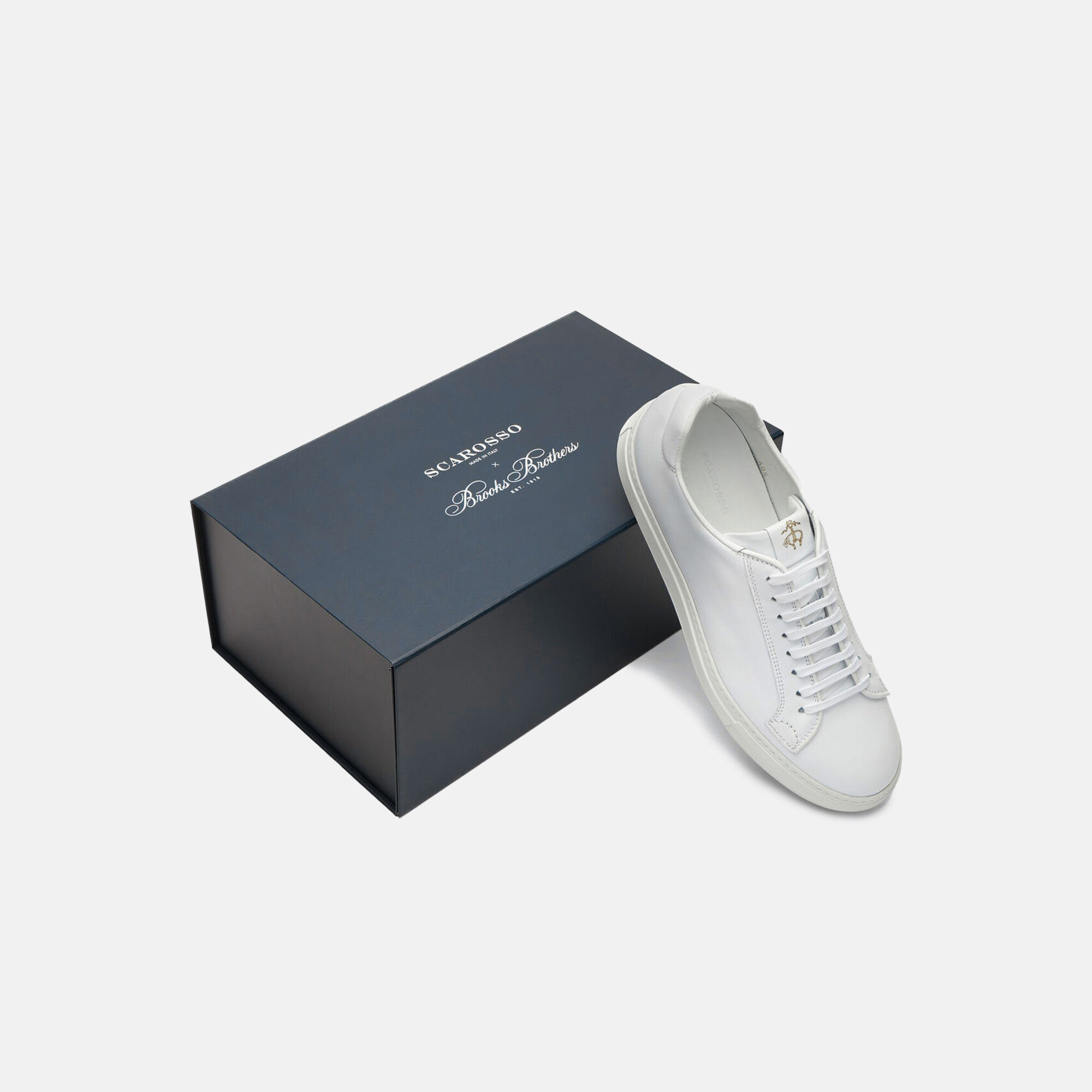 Scarosso Ugo White x Brooks Brothers Bianco - Vitello UGOSNEA