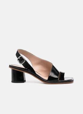 Scarosso Jill Black Patent Blue - Suede DELILAHSAND