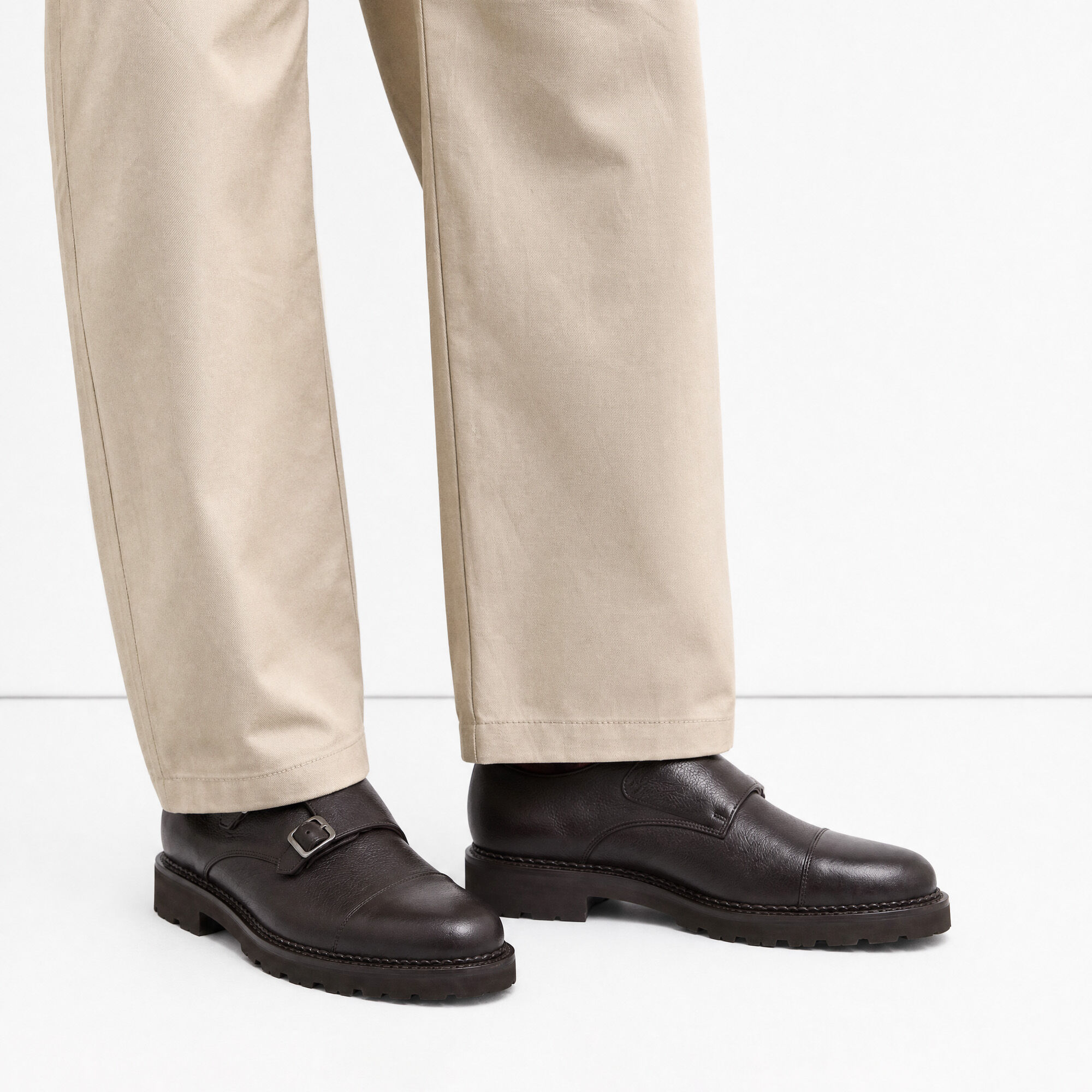 Oswald Brown Grain Scarosso: Dark Brown - Calf Oswald Brown Grain Scarosso: Dark Brown - Calf OSWALDMONK
