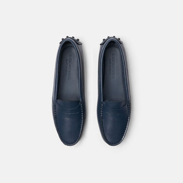 Scarosso Ashley Blue Blue - Calf ASHLEYDRIV
