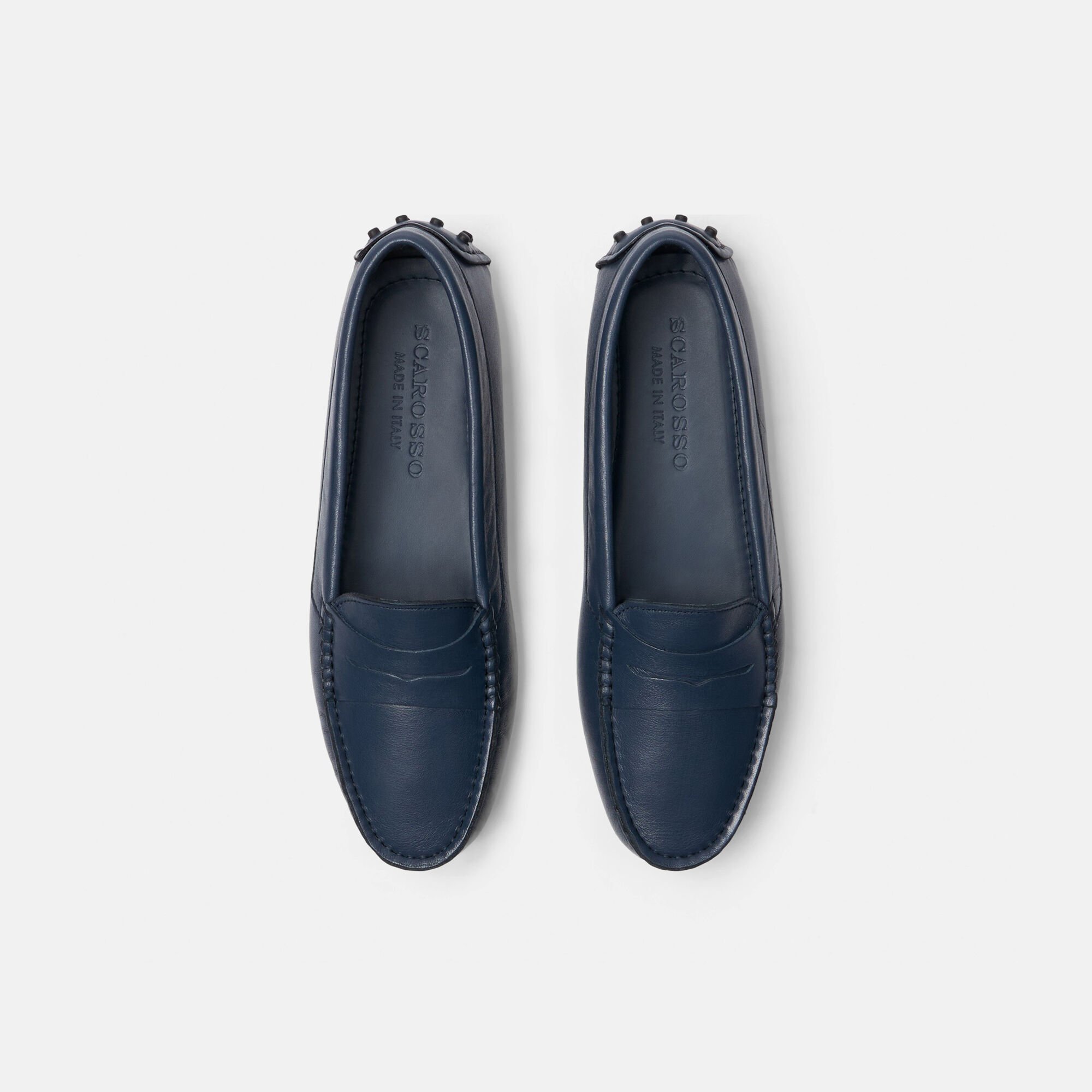 Scarosso Ashley Blue Blue - Calf ASHLEYDRIV