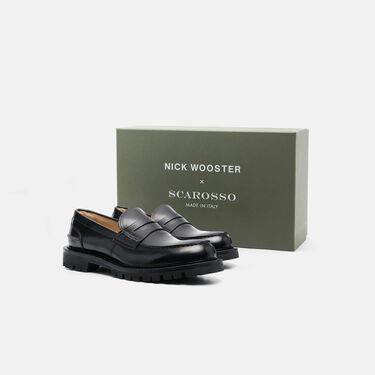 Scarosso Wooster II Black Black - Brushed Calf WOOSTERIILOAF