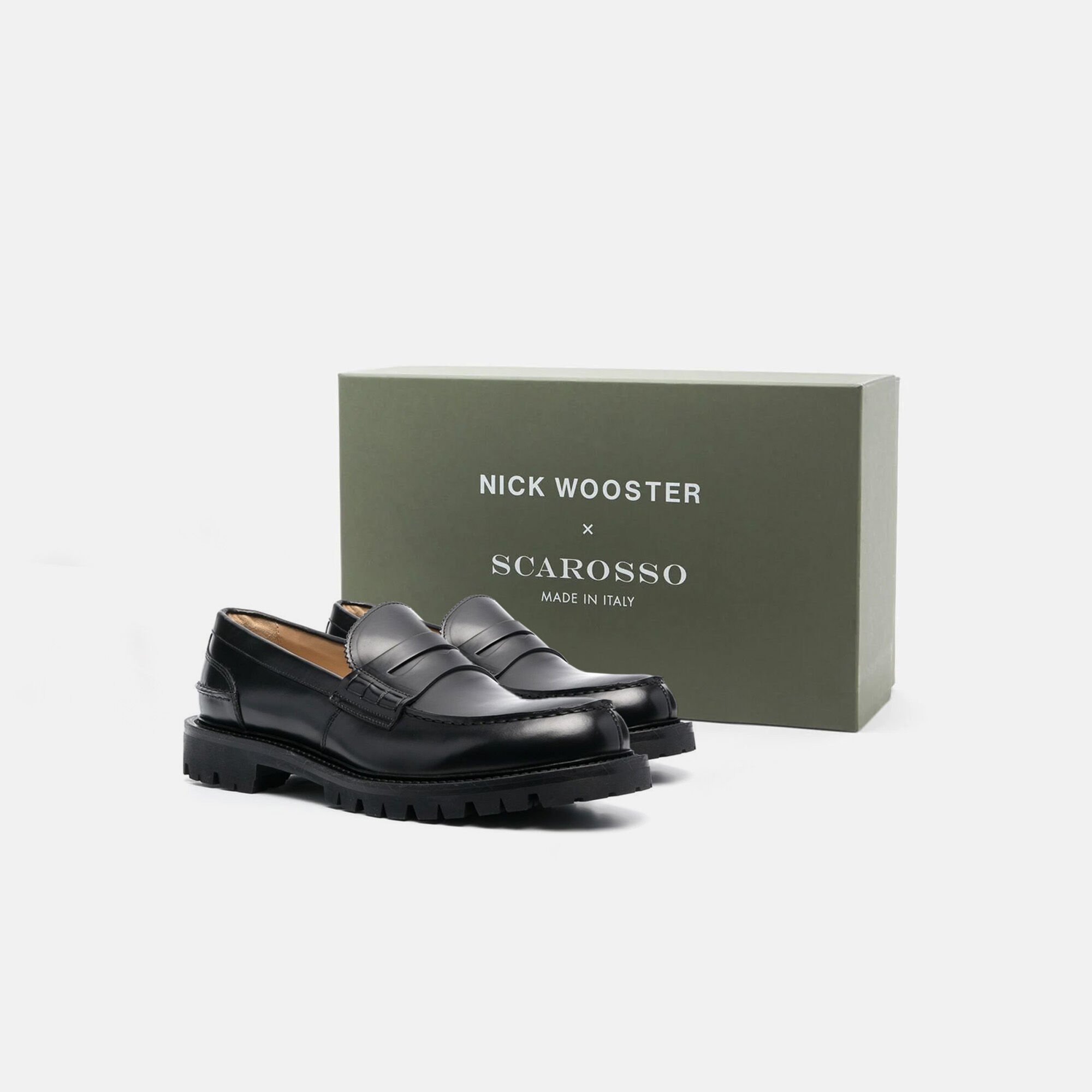 Scarosso Wooster II Black Black - Brushed Calf WOOSTERIILOAF