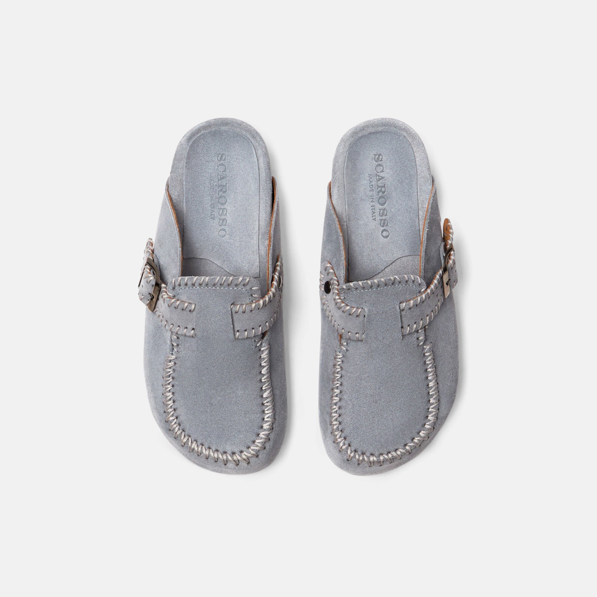 Scarosso Cheyenne Morning Light Blue - Suede CHEYENNEMULE