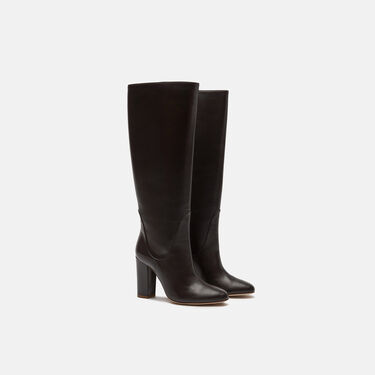 Scarosso Jessy Dunkelbraun Schwarz - Kalbsleder JESSYBOOT