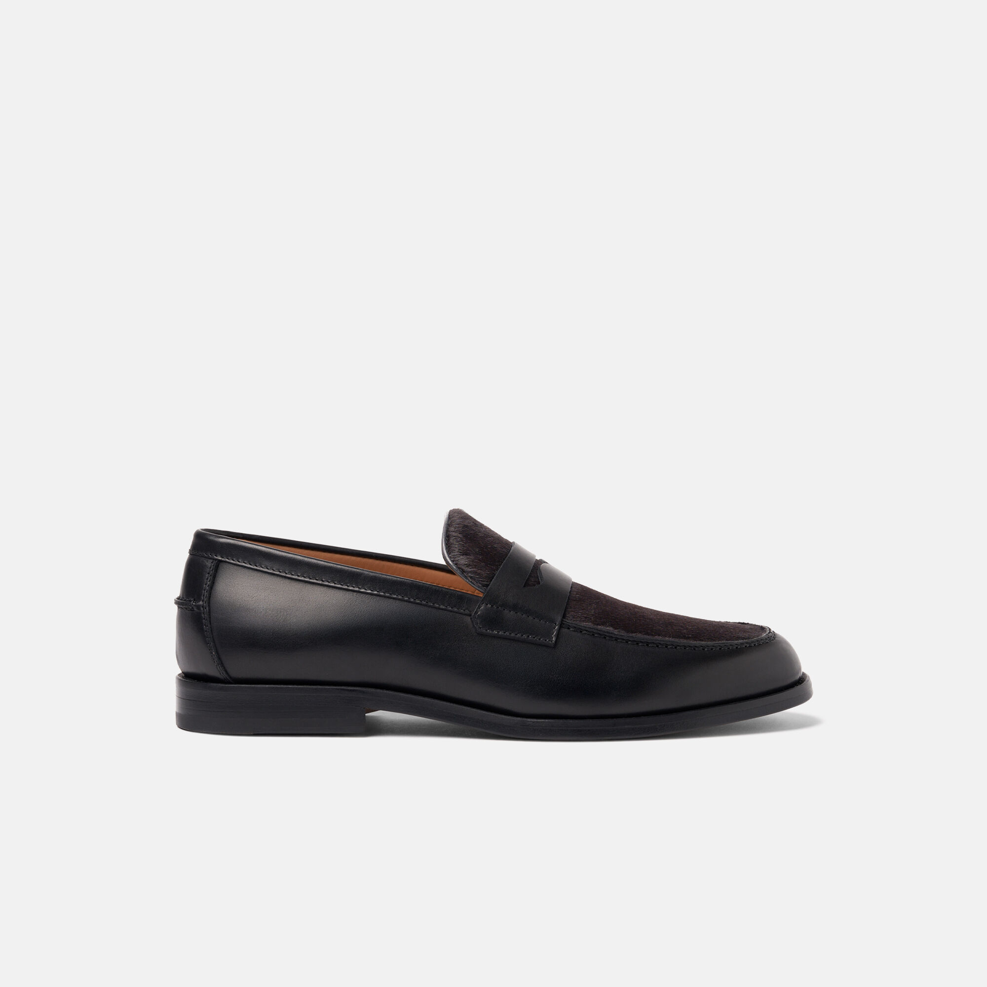 Scarosso Aaron Black Pony Black - Calf AARONLOAF