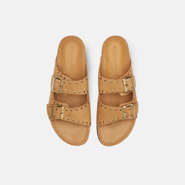 Scarosso Hopi Beige Veloursleder Beige - Veloursleder HOPISAND