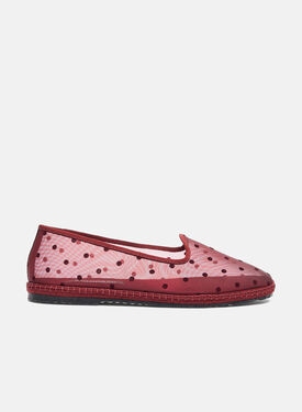 Scarosso Valentina Burgundy Mesh Leo - Velvet PETRASLIP