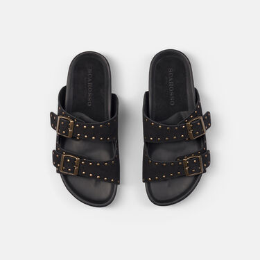 Scarosso Delilah Black Suede Black - Suede DELILAHSAND