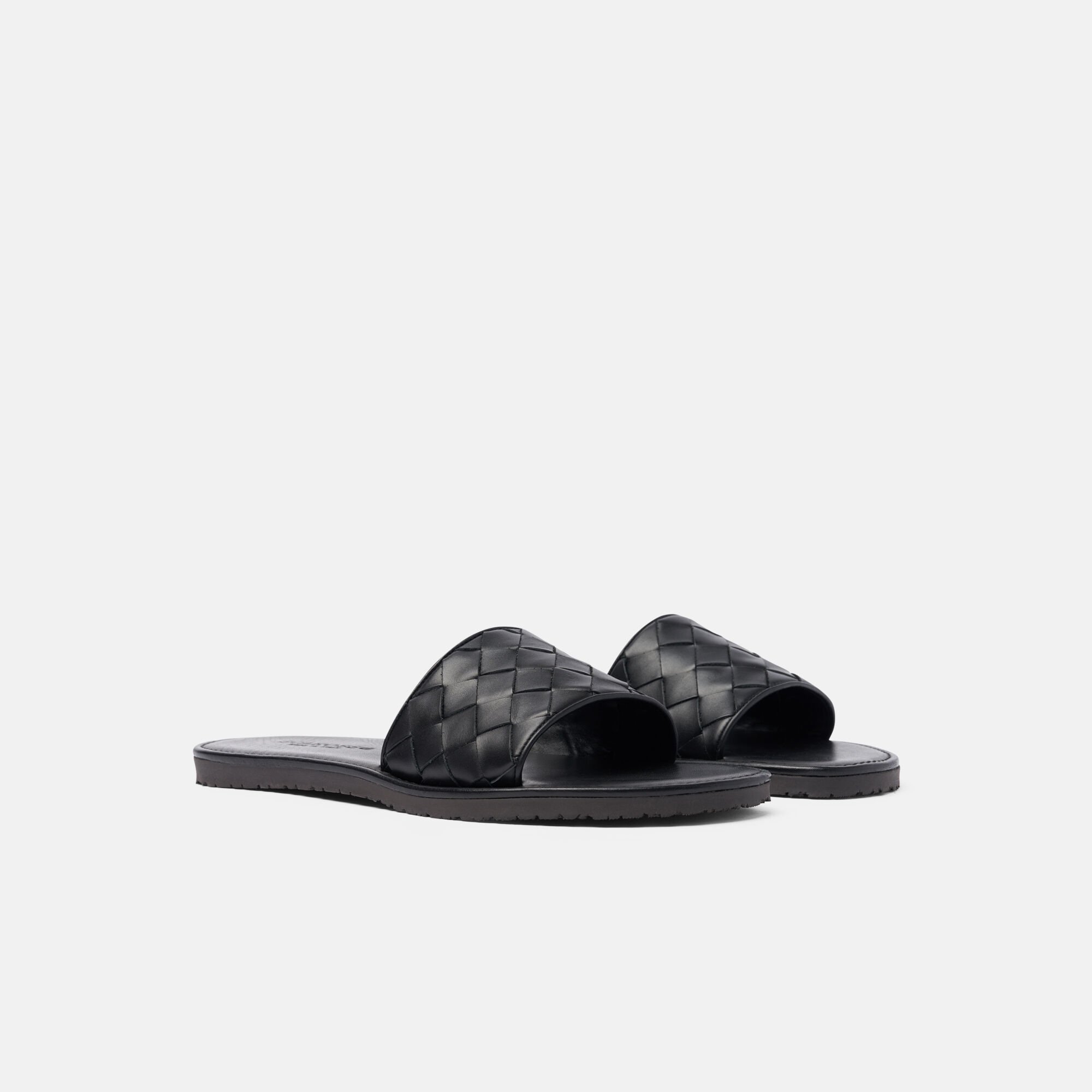 Scarosso Ulisse Black Woven Black - Calf ULISSESAND