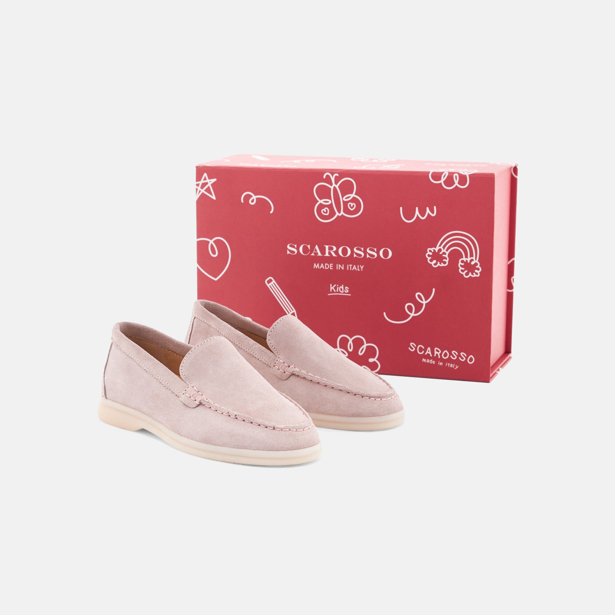 Scarosso Ludovica Fille Rose Daim Rose - Daim LUDOVICAKLOAF
