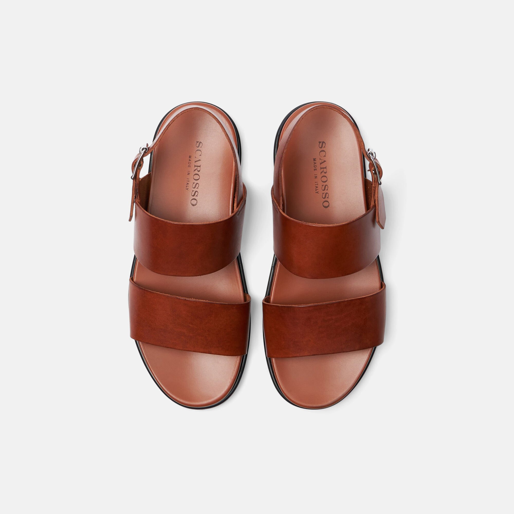 Scarosso Antonio Cognac Cognac - Kalbsleder ANTONIOSAND