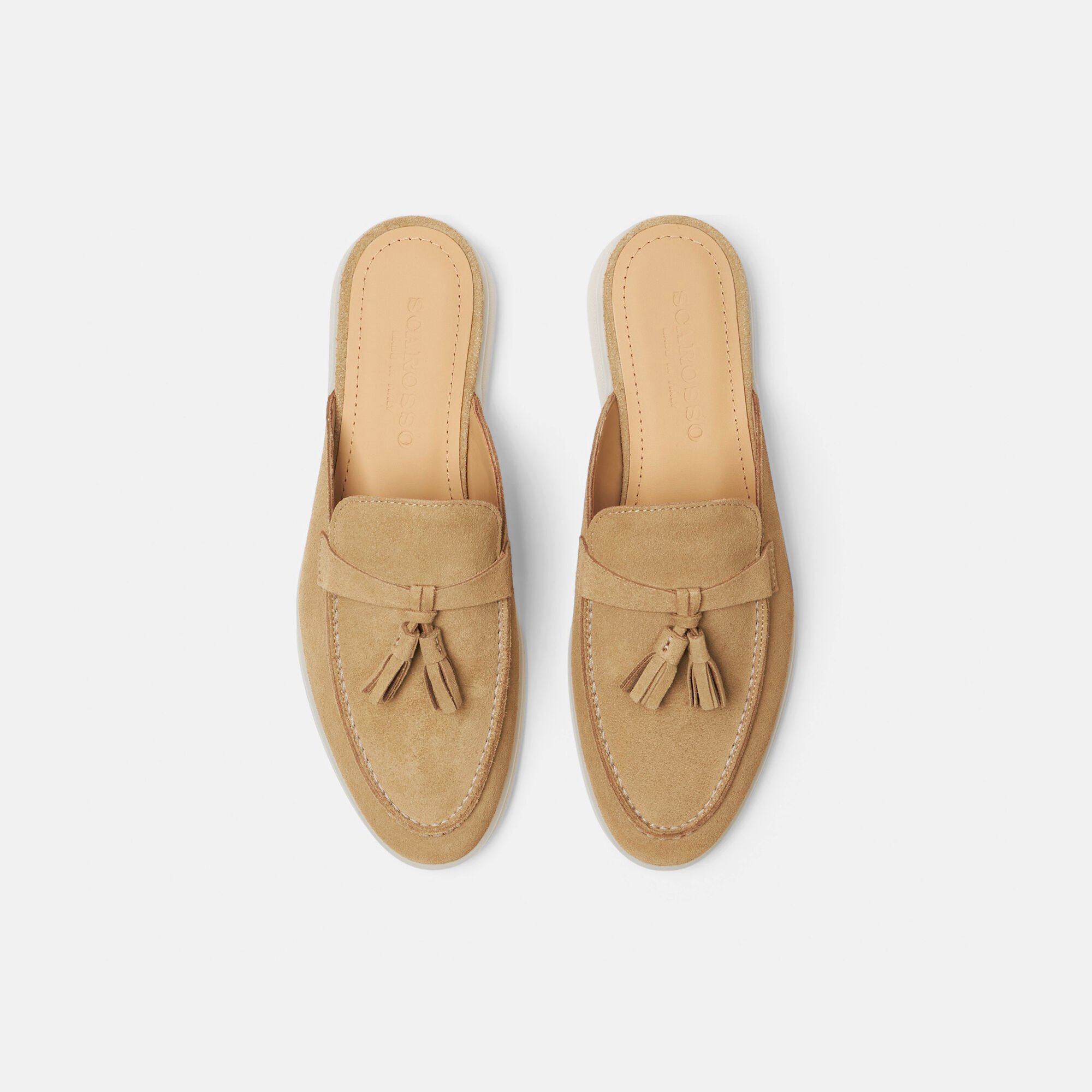 Scarosso Lucrezia Beige Suede Beige - Suede LUCREZIAMULE