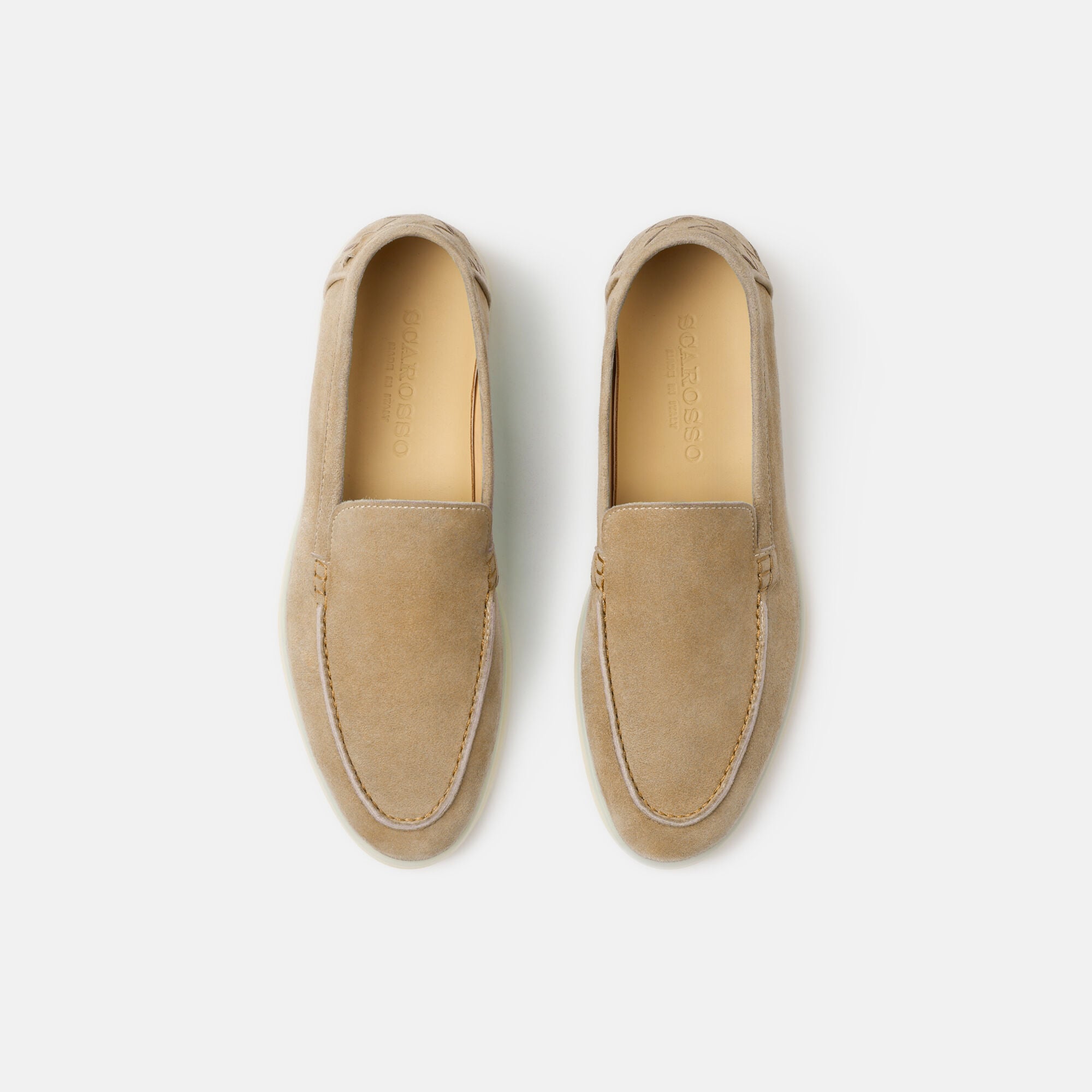 Ludovica Desert Sand Woven Loafers for Women | Scarosso®