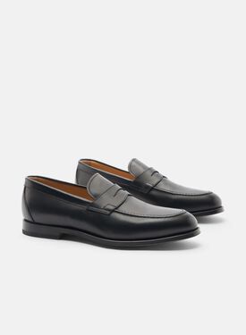 Stefano Black Scarosso: Black - Calf STEFANOLOAF