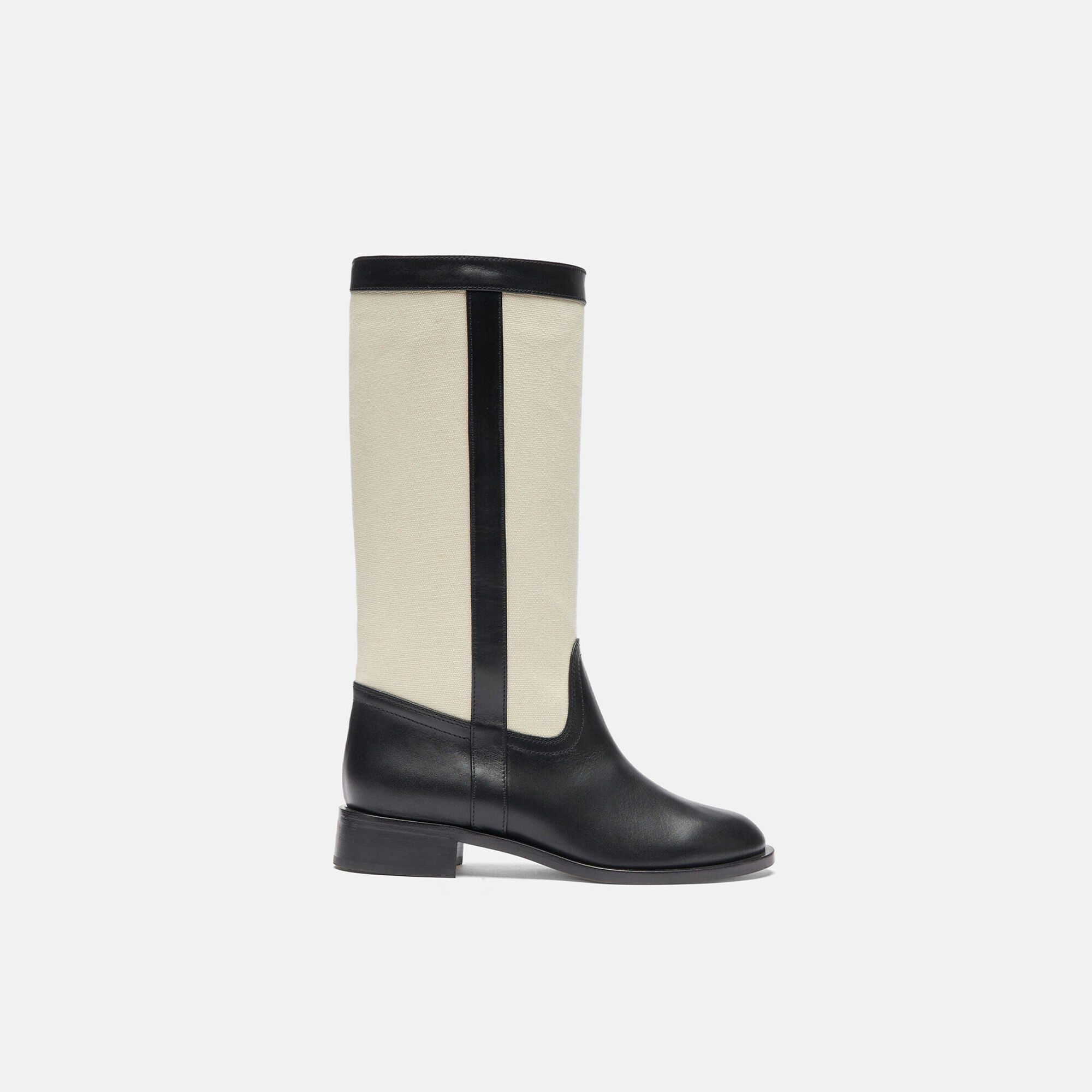 Scarosso Tess Black Canvas Black - Calf TESSBOOT