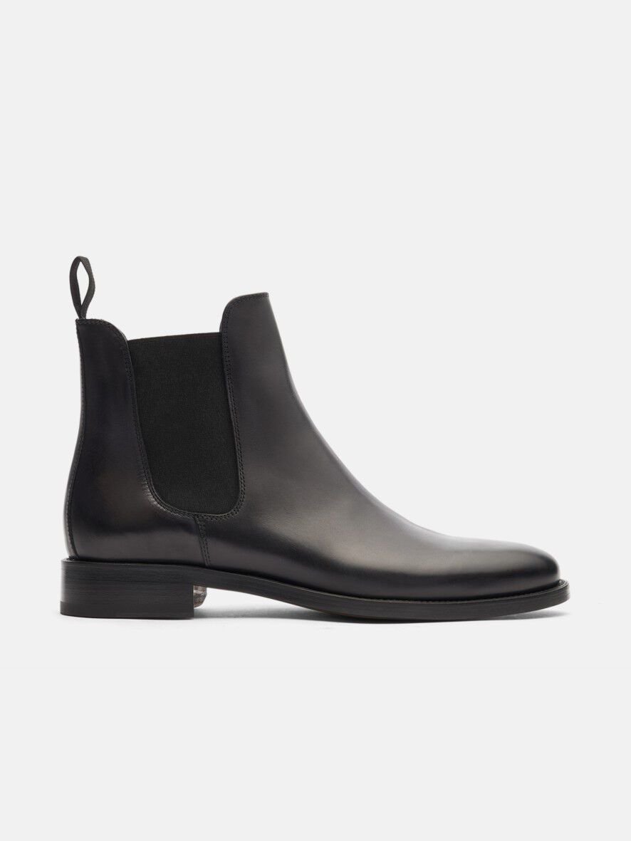 ショートブーツ・ブーティ SCAROSSO Ankle Boots KELLYJODHBLACALF (KELLYJODHBLACALF) Elena Ebony Chelsea Boots for Women | Scarosso®