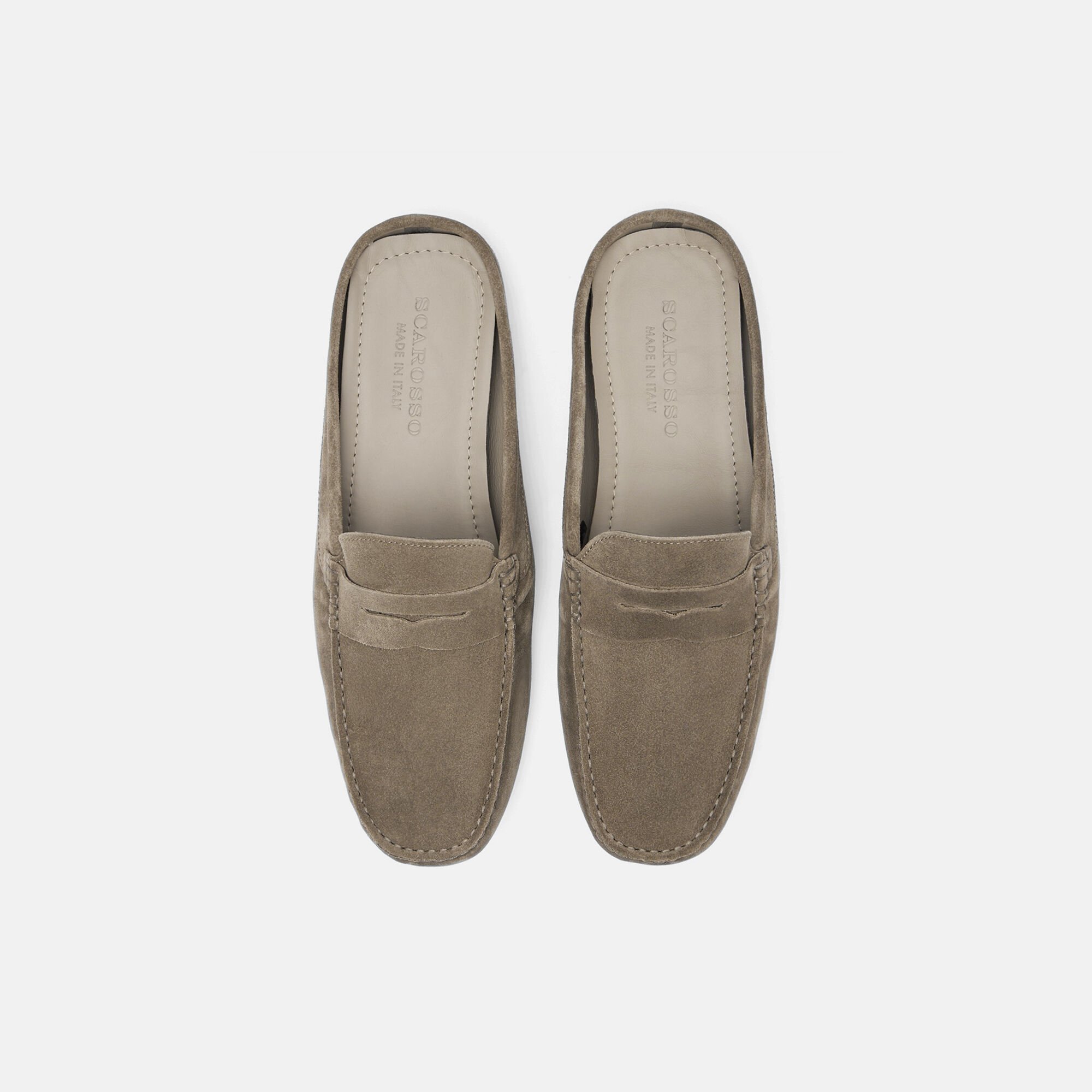 Scarosso Omar Taupe Scamosciato Taupe - Camoscio OMARDRIV