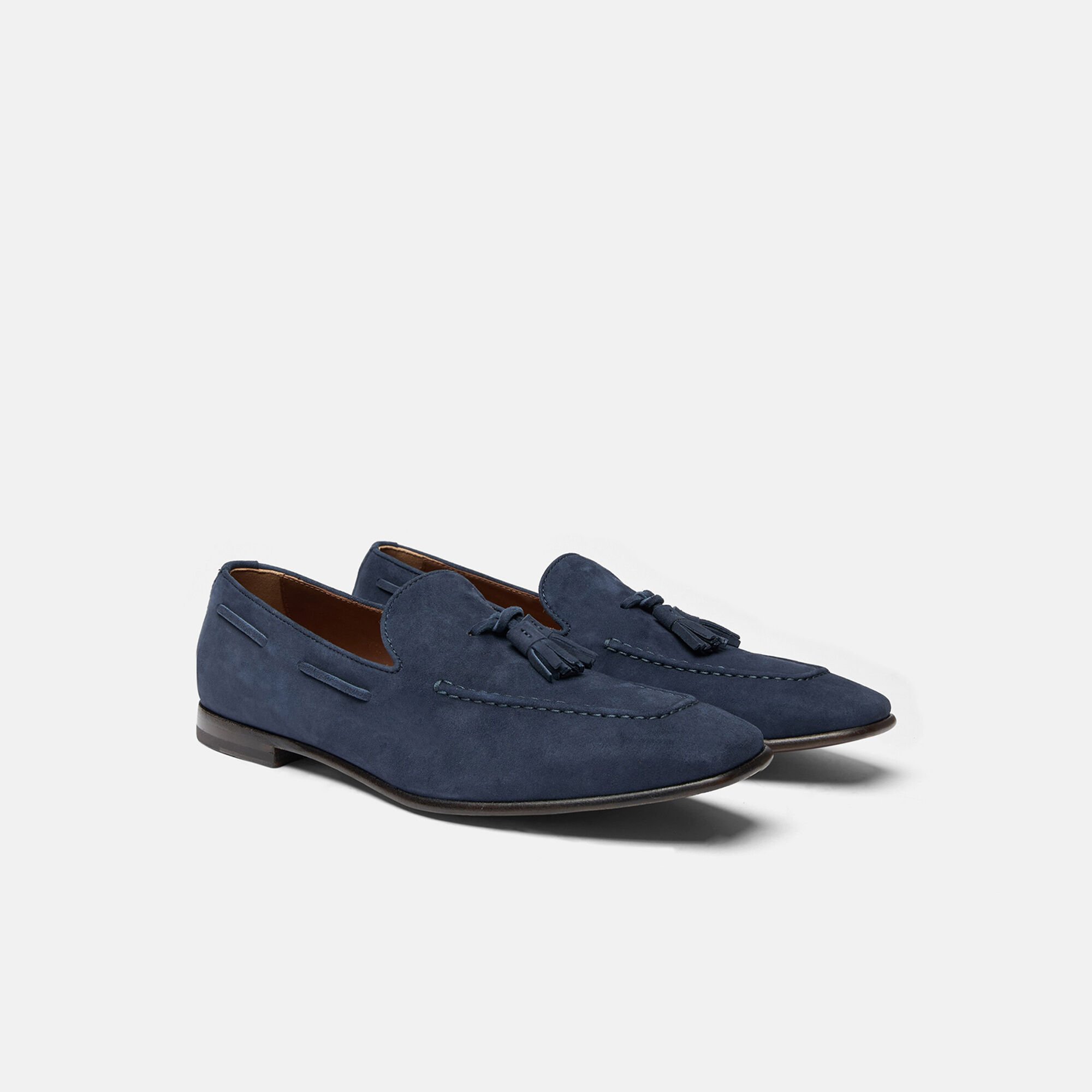Scarosso Rodolfo Blau Veloursleder Blau - Veloursleder RODOLFOLOAF