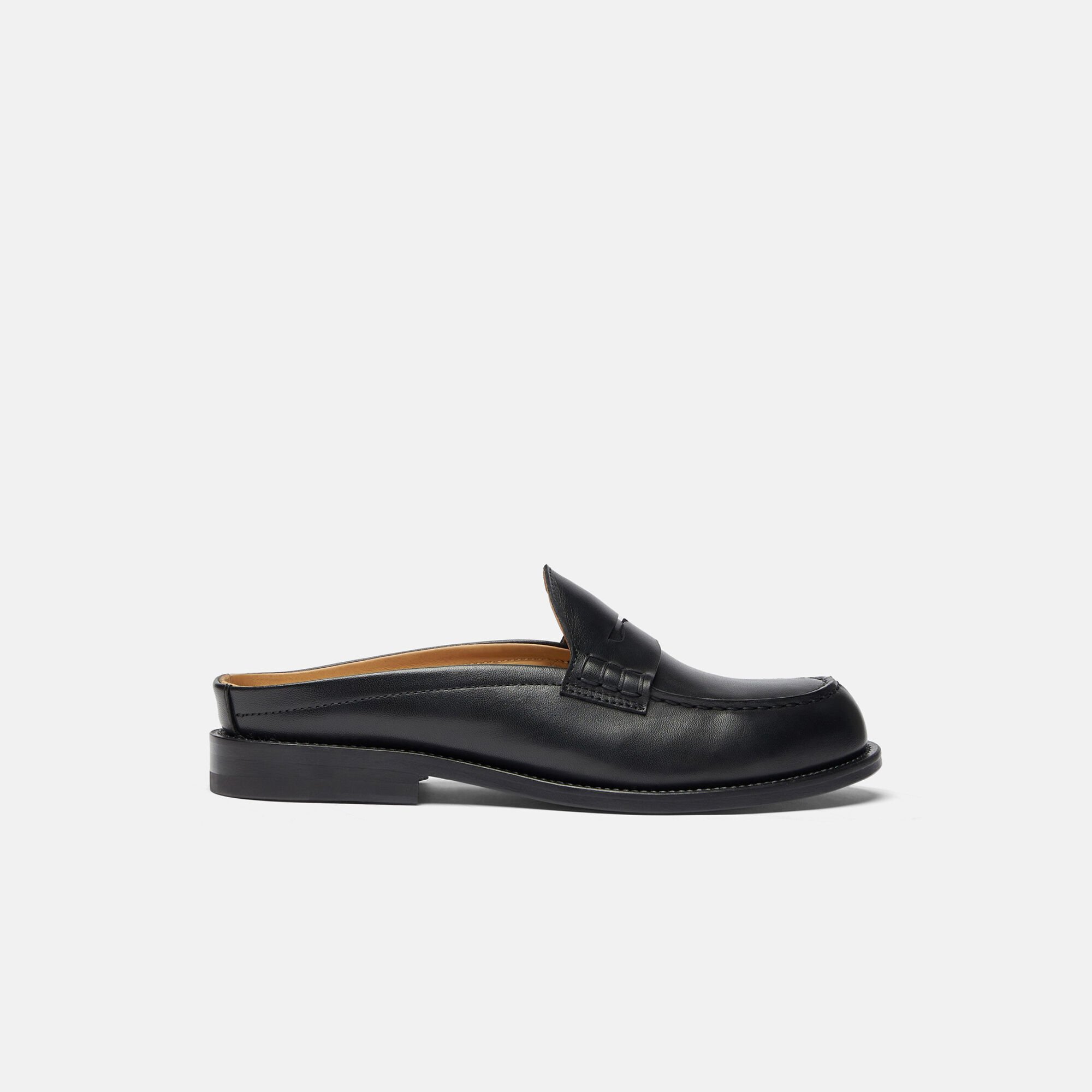 Scarosso Clementina Black Black - Calf CLEMENTINAMULE