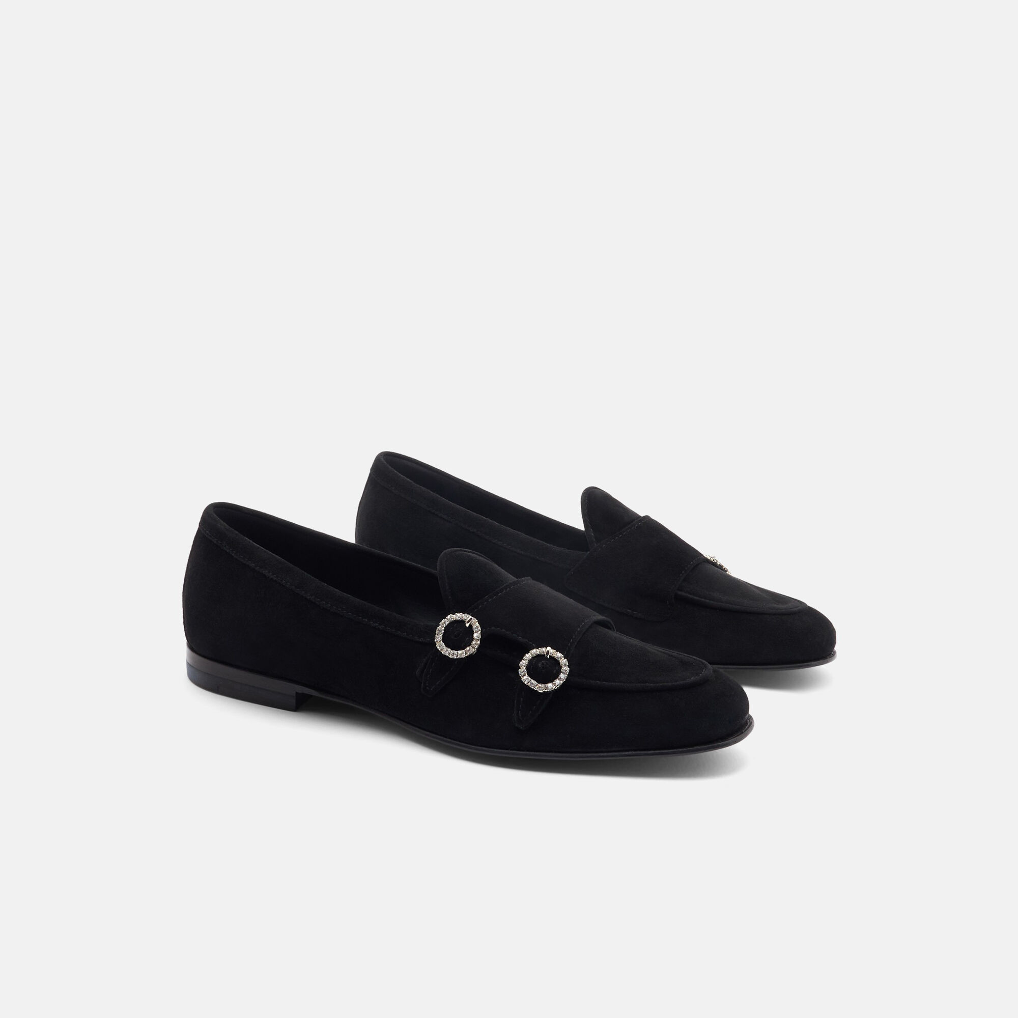 Scarosso Virginia Noir Strass Noir - Daim Strass VIRGINIALOAF