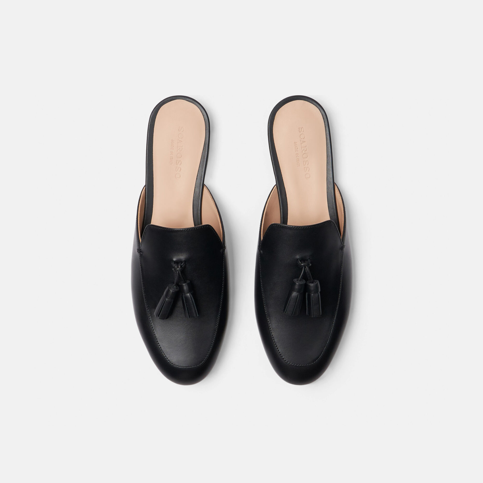 Scarosso Giorgina Black Black - Calf GIORGINAMULE