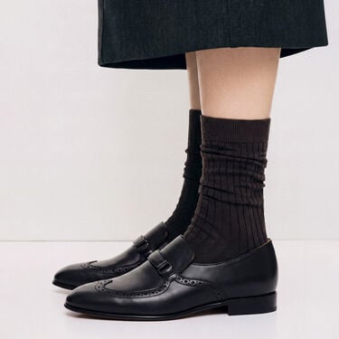 Maude Black Scarosso: Black - Calf Maude Black Scarosso: Black - Calf MAUDELOAF