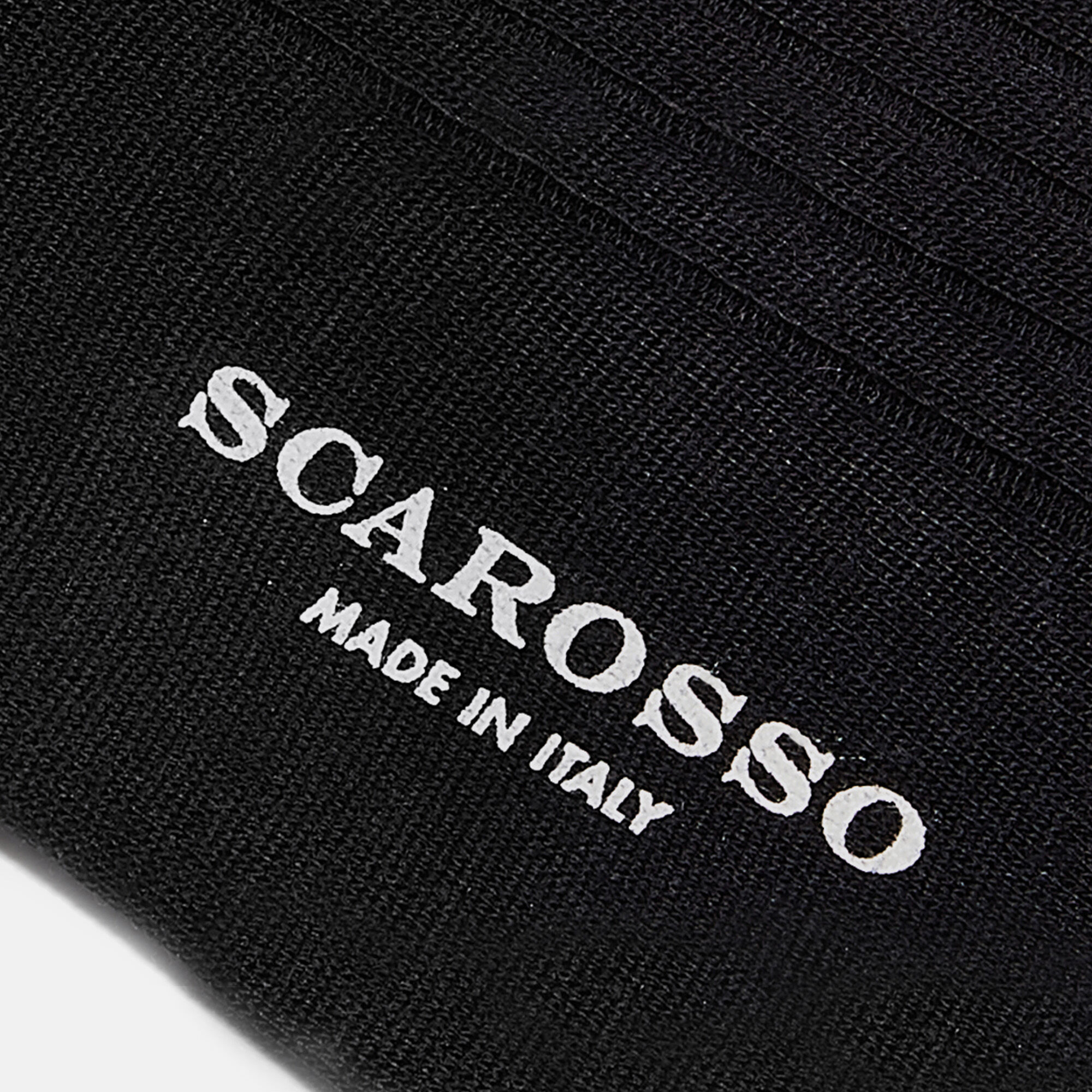 Scarosso 黑色羊毛及膝袜 黑色 - 羊毛 KNEEWOOLSOCK