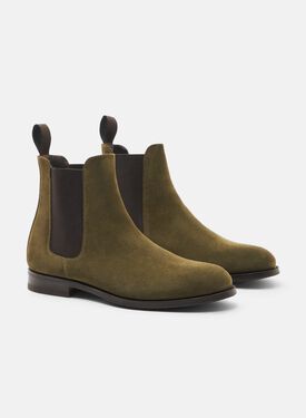 Elena Forest Scarosso: Dark green - suede ELENACHEL