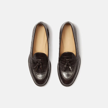Scarosso Sienna Brown Croco Brown - Croco-Printed Calf SIENNALOAF