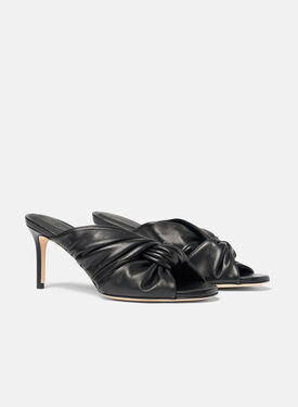 Kiki Black Scarosso: Black - Calf KIKISAND