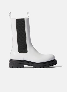 Scarosso Naomi White Bright Black - Suede CARRABOOT