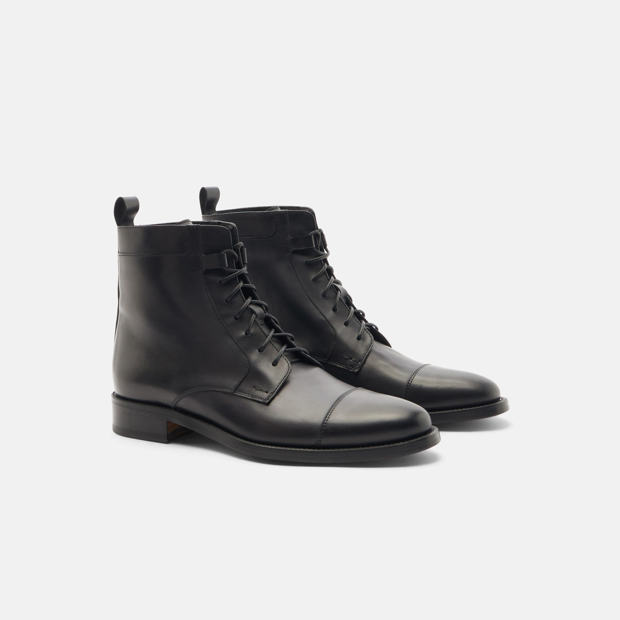 Scarosso Totò 黑色 黑色小牛皮 TOTOBOOT