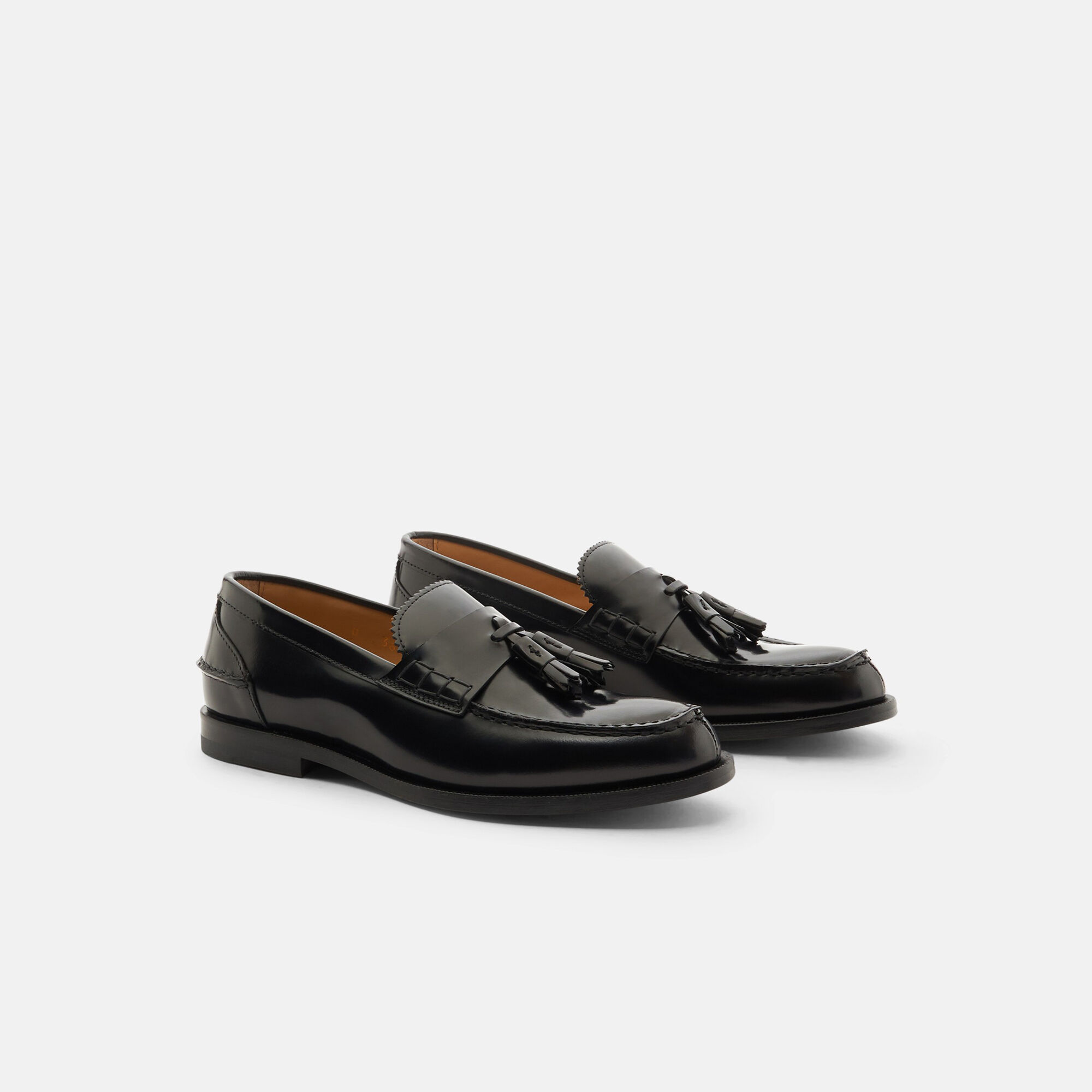 Scarosso Ralphine Black Bright Black - Brushed Calf RALPHINELOAF