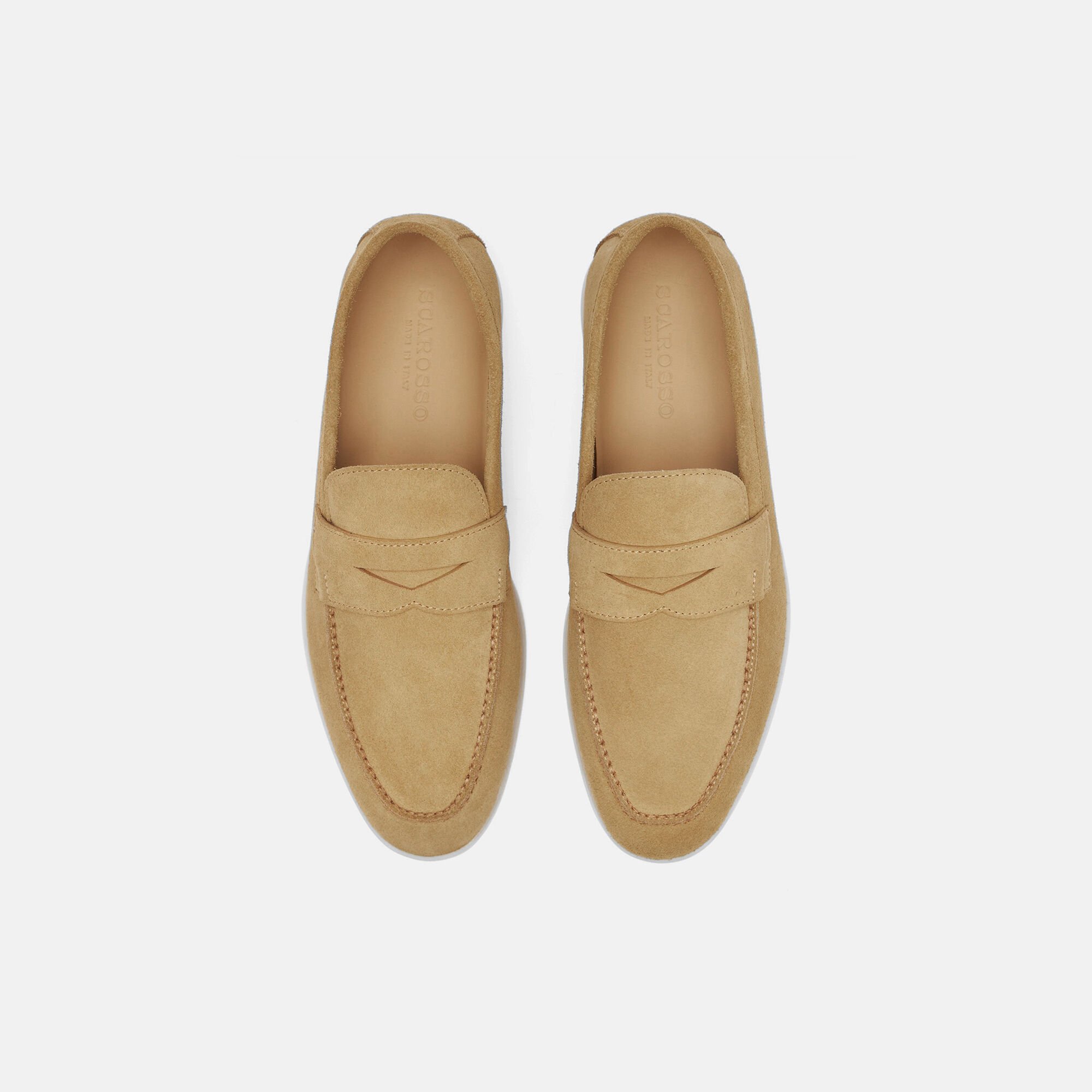 Scarosso Luciano Beige Veloursleder Beige - Veloursleder LUCIANOLOAF