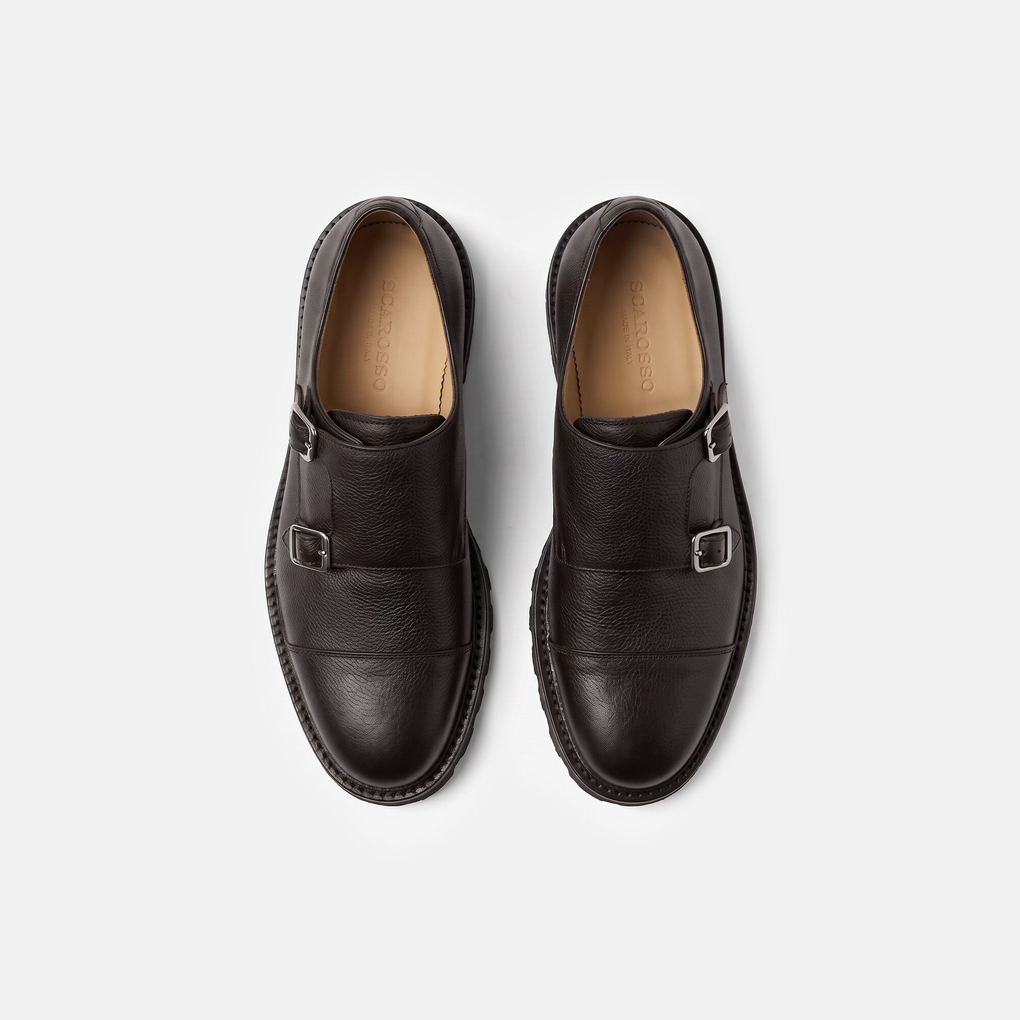 Oswald Brown Grain Scarosso: Dark Brown - Calf Oswald Brown Grain Scarosso: Dark Brown - Calf OSWALDMONK