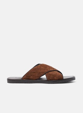 Scarosso Ettore Brown Suede Woven Brown - Suede ETTORESAND