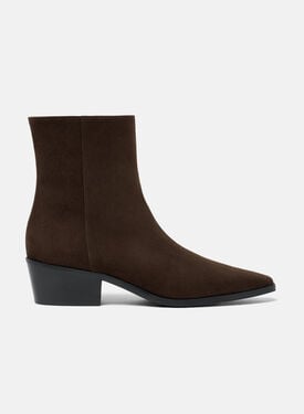 Ambra Brown Suede Scarosso: Dark Brown - Suede AMBRARBOOT