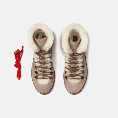 Scarosso Kat Fur Gris Daim Gris - Daim KATBOOT