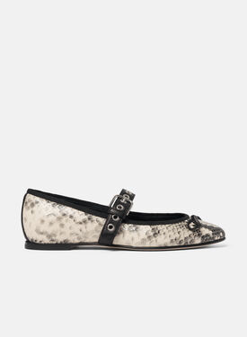 Scarosso Astrid Python Black - Calf MIRANDAPUMP