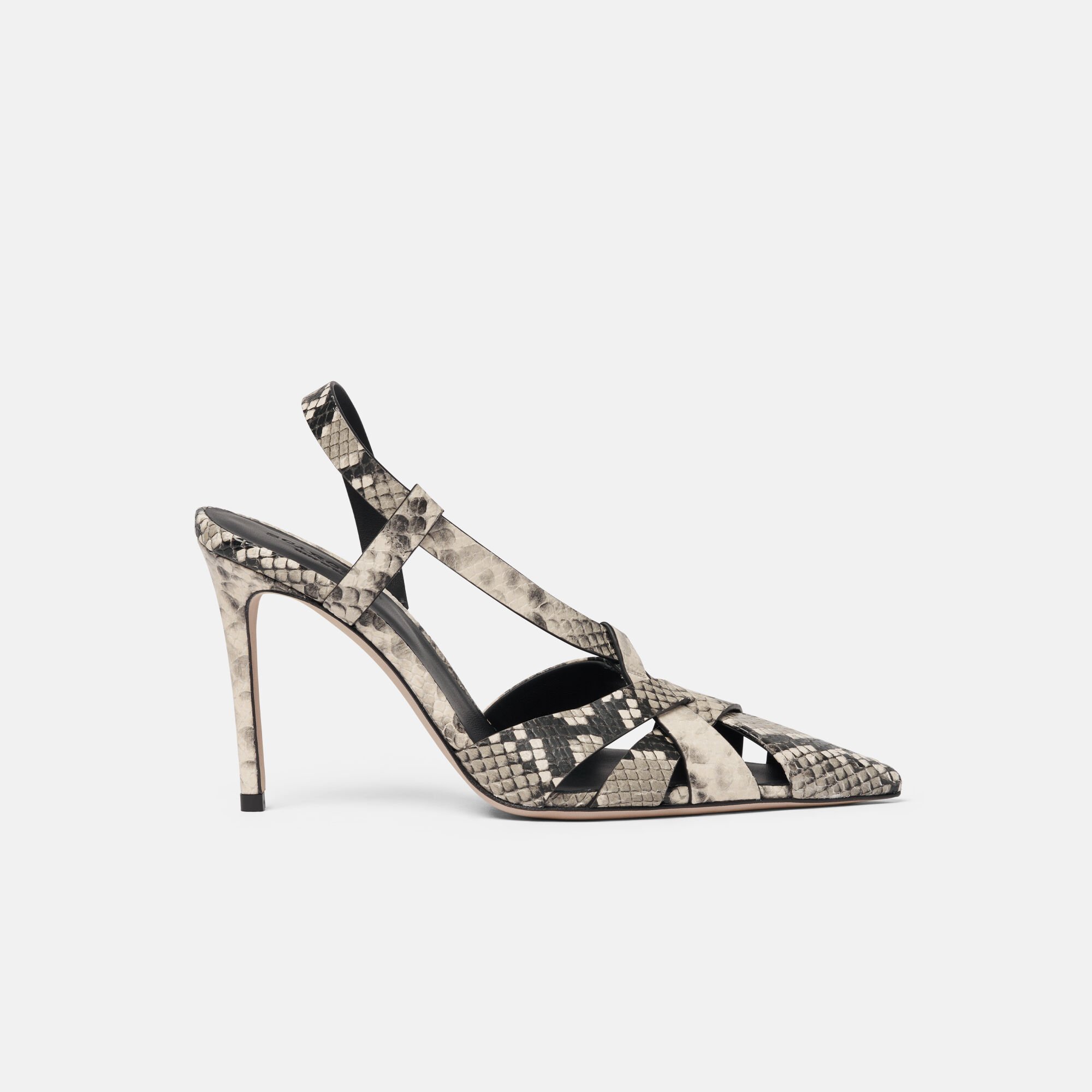Scarosso Athena Python Grey - Snake-Printed Calf ATHENAPUMP