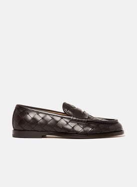 Scarosso Gerald Dark Brown Woven Dark Brown - Calf GERALDLOAF