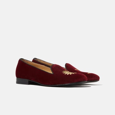 Scarosso Jordan Burgundy Velvet Burgundy - Velvet JORDANSLIP Scarosso Jordan Burgundy Velvet Burgundy - Velvet JORDANSLIP