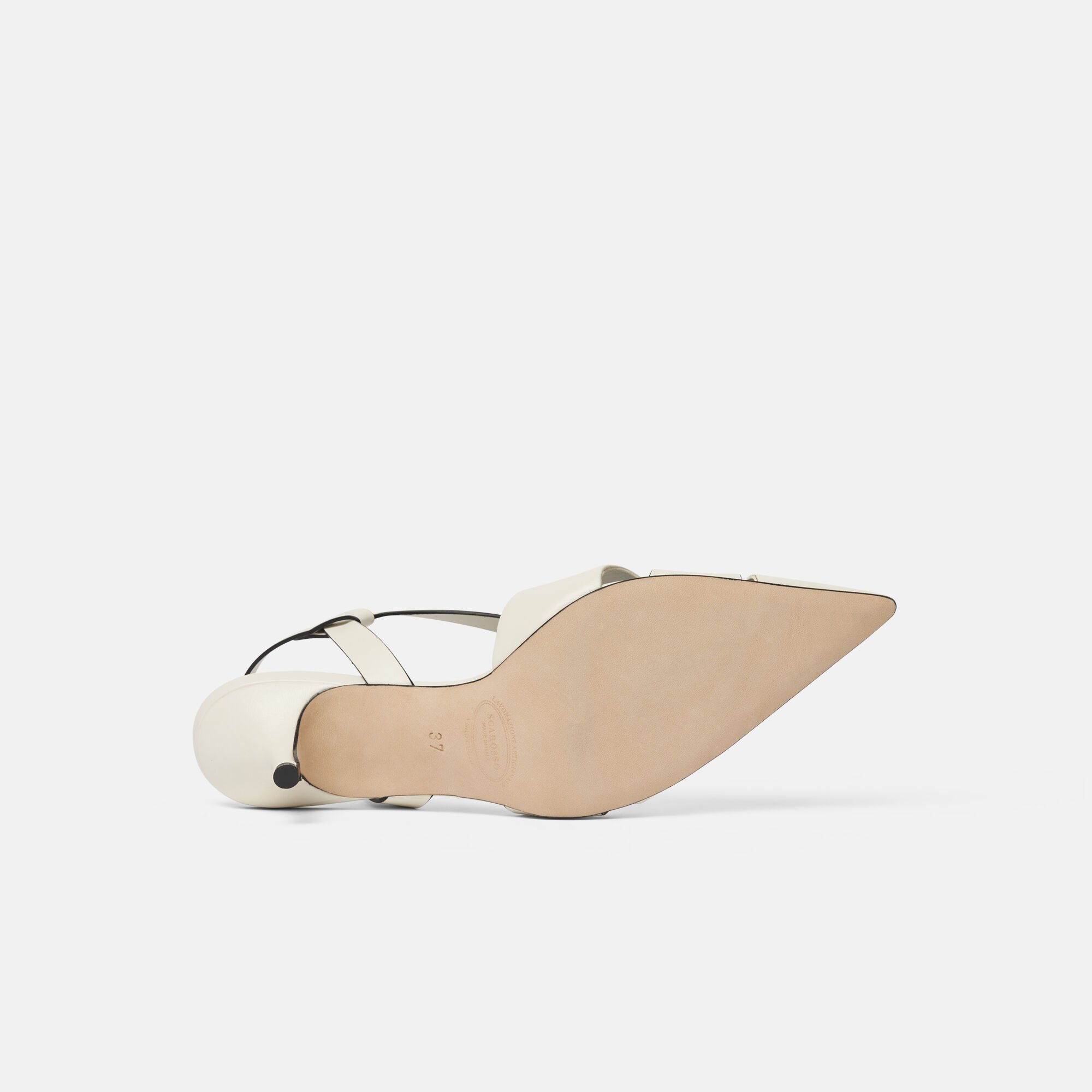 Scarosso Clio Off White Off White - Calf CLIOPUMP
