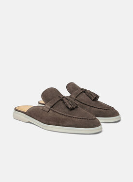 Lucrezia Deep Taupe Suede Scarosso: Deep Taupe - Suede LUCREZIAMULE
